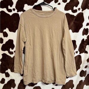Aerie Classic Tan Long Sleeve Top